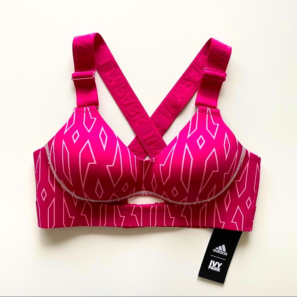 Ivy Park Monogrammed Sports Bra (Pink)